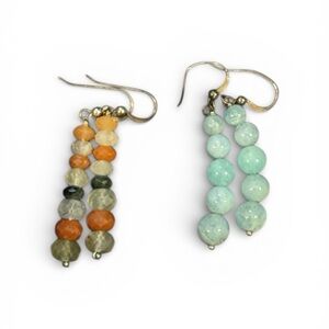 Elegant Multi-Color Beaded Earrings
